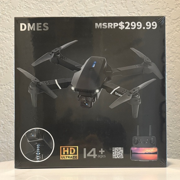 NWT Black Drone with Remote Control - Picture 1 of 6